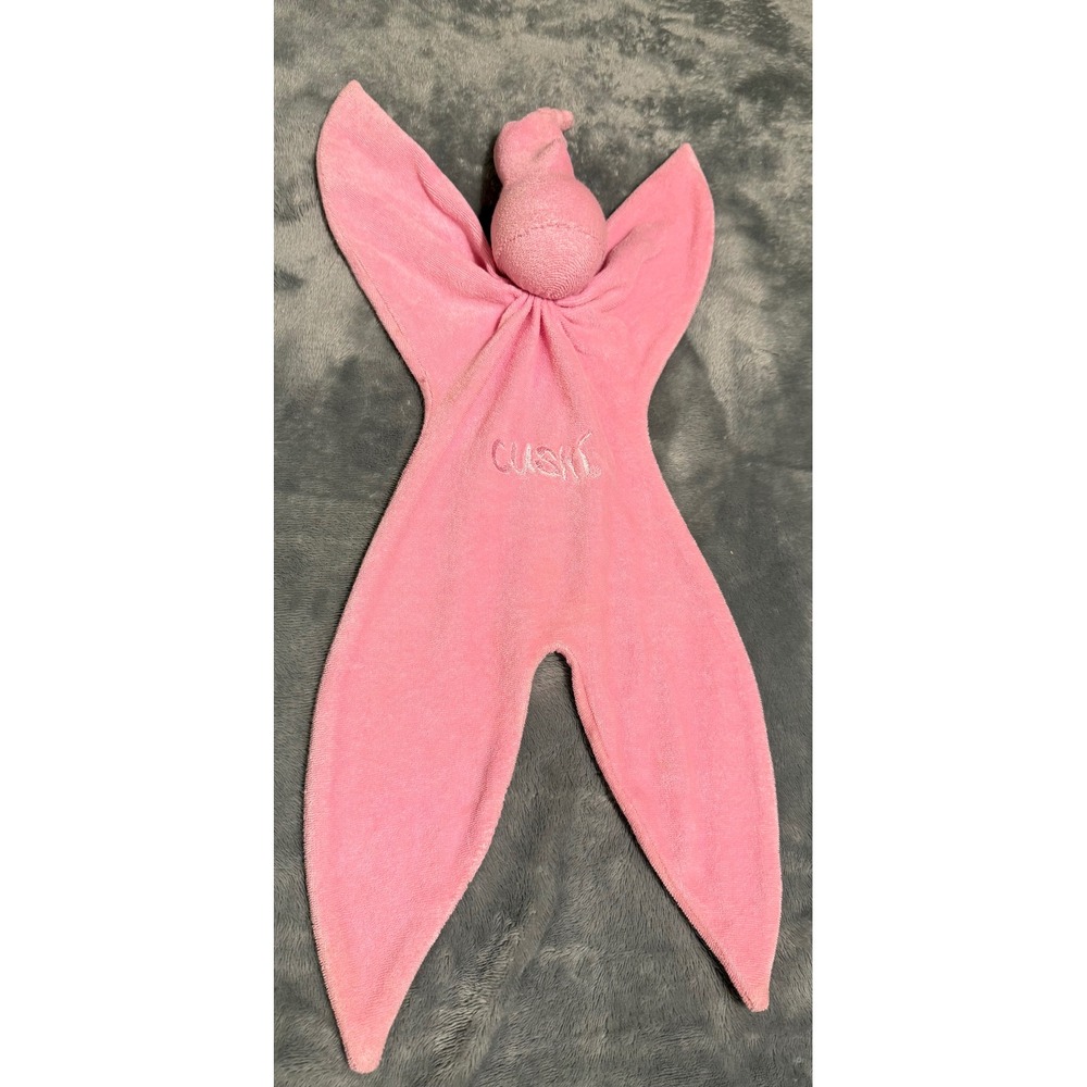 Cuski Originals Pinkee Baby Comforter Pink Cotton Terry Security Blanket Lovie